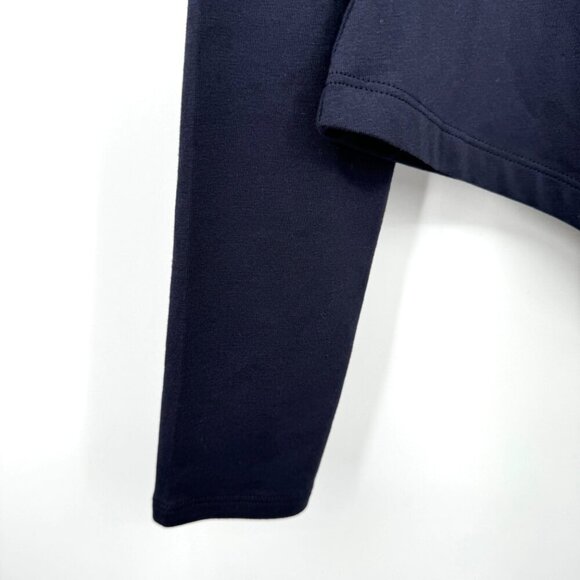 Peruvian Connection Emilia Mockneck Top woman’s size Medium Navy NWT - Picture 7 of 12